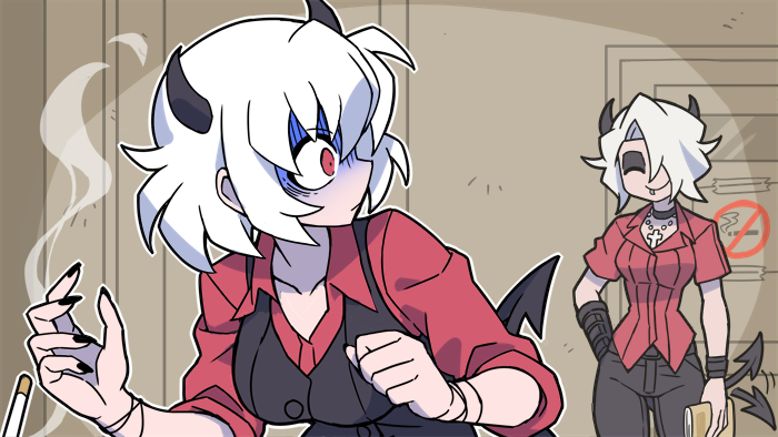malina and zdrada (helltaker) drawn by kyo-hei_(kyouhei)