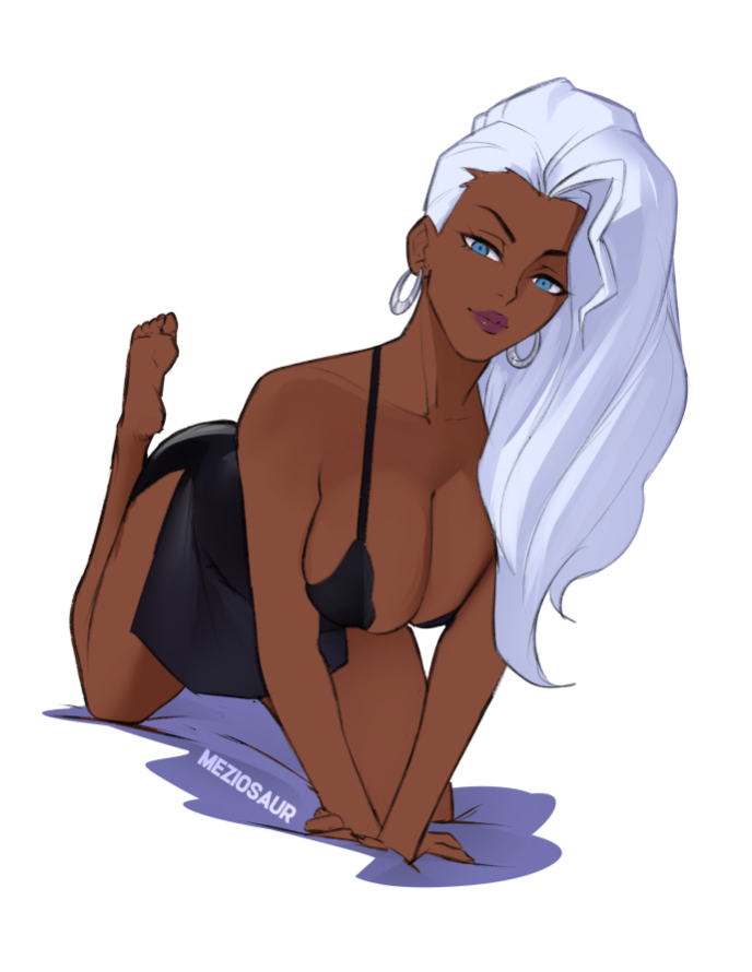 storm (marvel and 2 more) drawn by meziosaur