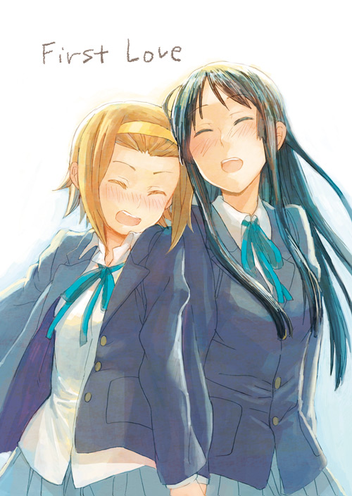 akiyama mio and tainaka ritsu (k-on!) drawn by fukutarou_(enji127)