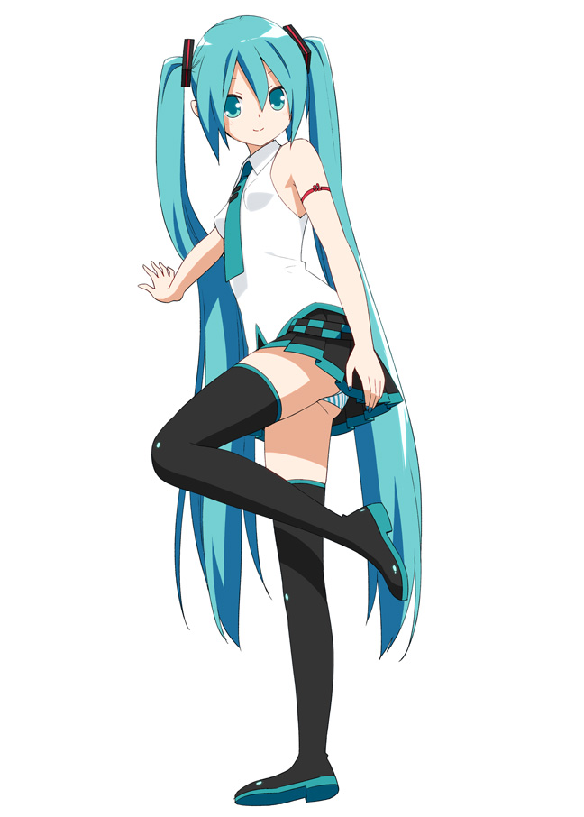 hatsune miku (vocaloid) drawn by kani_biimu