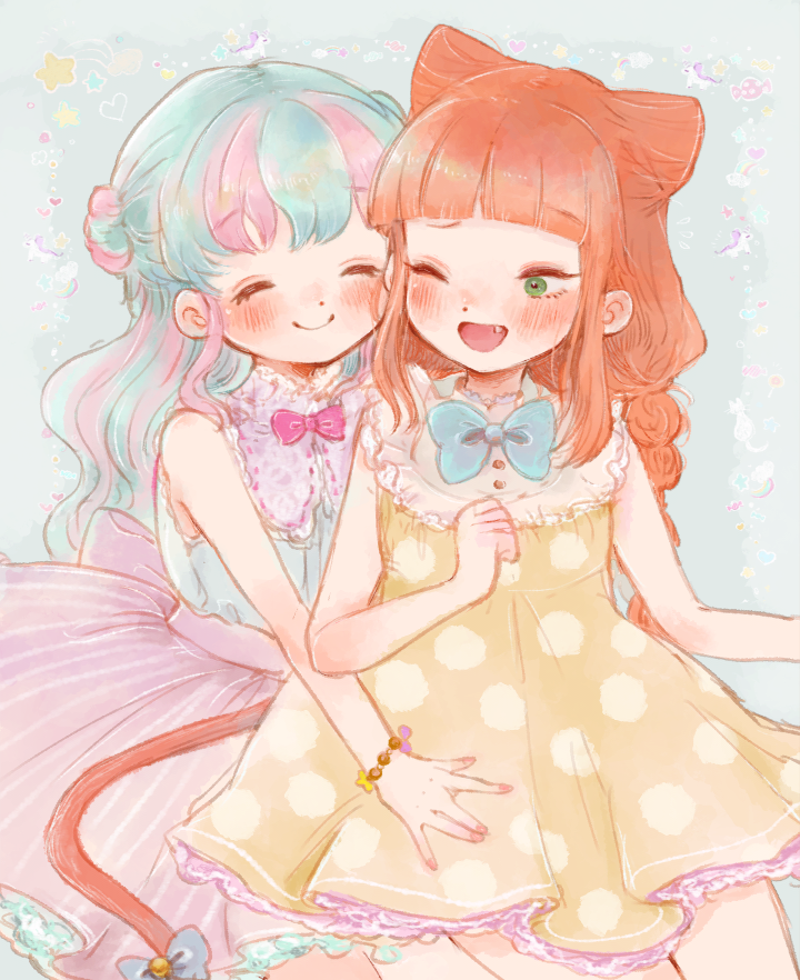 saotome ako and hanazono kirara (aikatsu! and 1 more) drawn by uni_(u2katsu14)