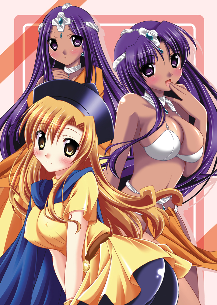 manya, alena, and minea (dragon quest and 1 more) drawn by hinapo