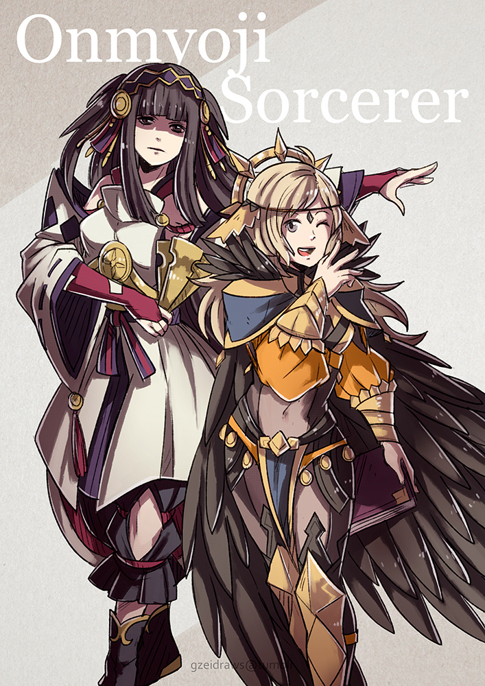 ophelia and rhajat (fire emblem and 1 more) drawn by gzei