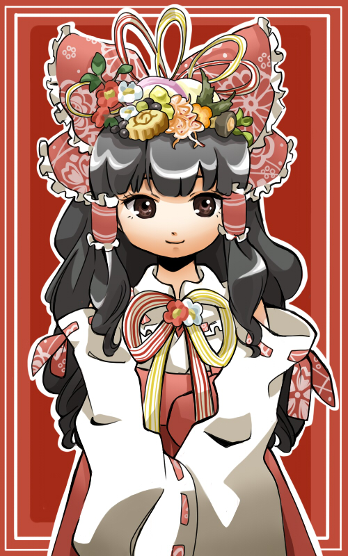 hakurei reimu (touhou) drawn by makako_(yume_bouei_shoujo_tai)