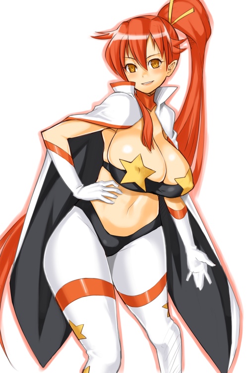 yoko littner and space yoko (tengen toppa gurren lagann) drawn by nagase_haruhito