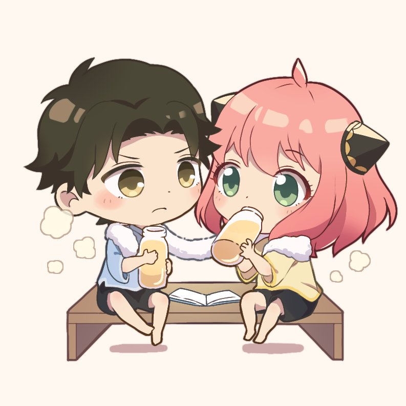 anya and damian desmond (spy x family) drawn by dmanya