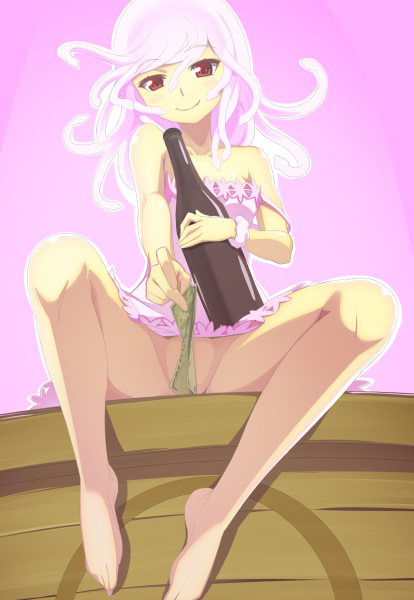 sengoku nadeko and god nadeko (monogatari and 1 more) drawn by caryo and nanashino
