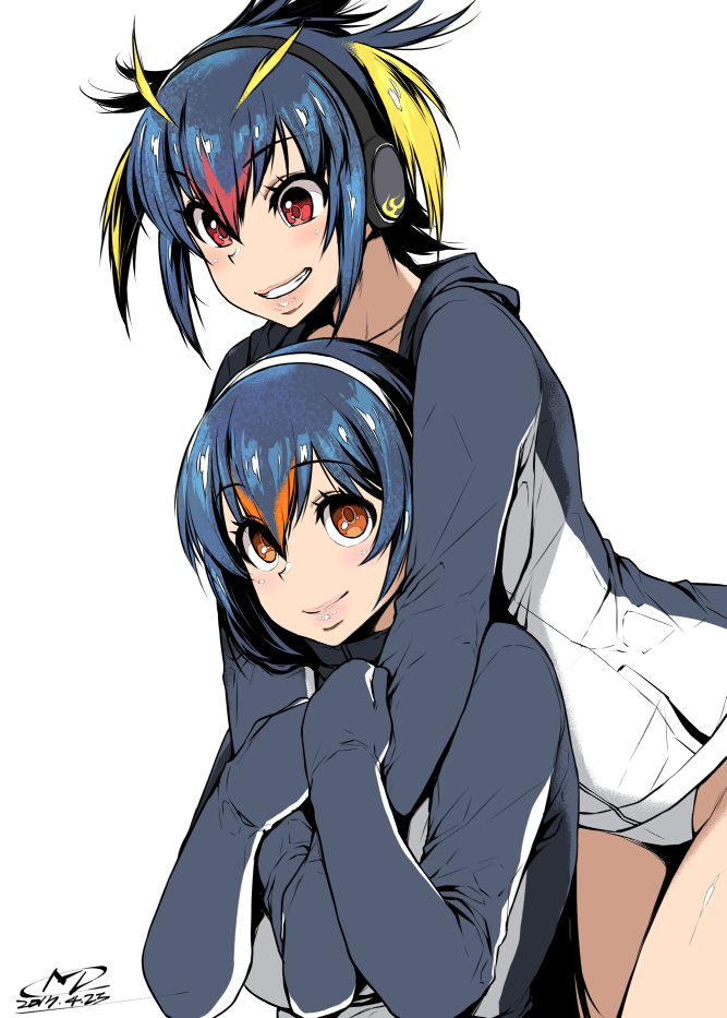 rockhopper penguin and gentoo penguin (kemono friends) drawn by mitsuba_minoru