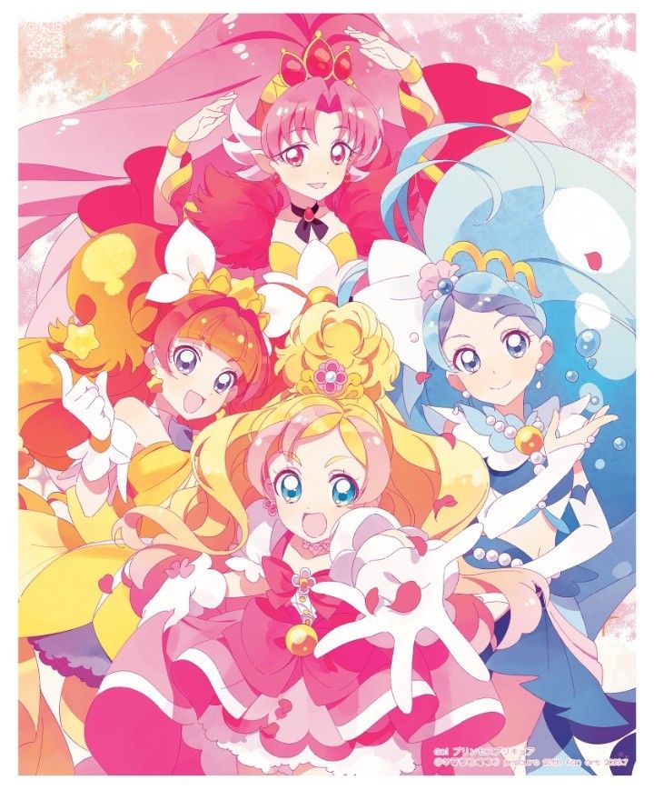 amanogawa kirara, haruno haruka, kaidou minami, cure twinkle, akagi towa, and 3 more (precure and 1 more)