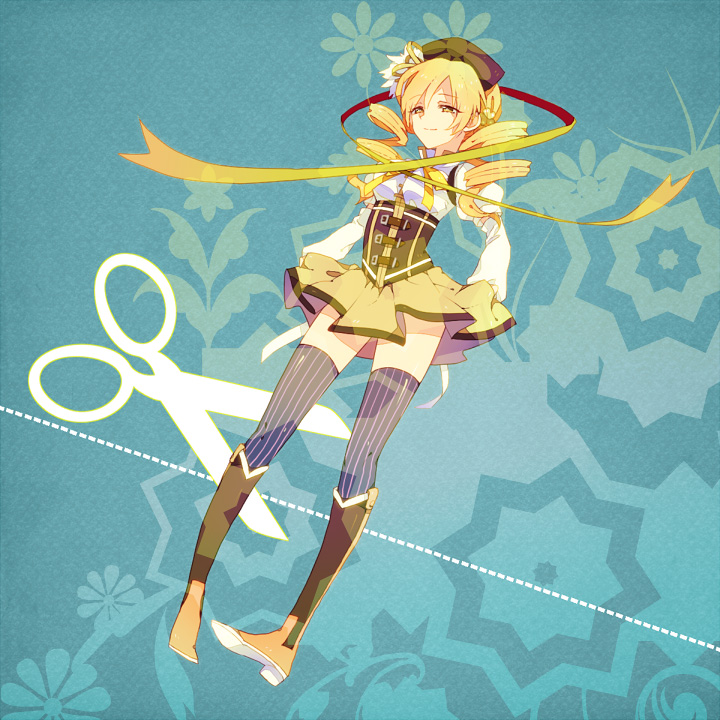tomoe mami (mahou shoujo madoka magica) drawn by tayako