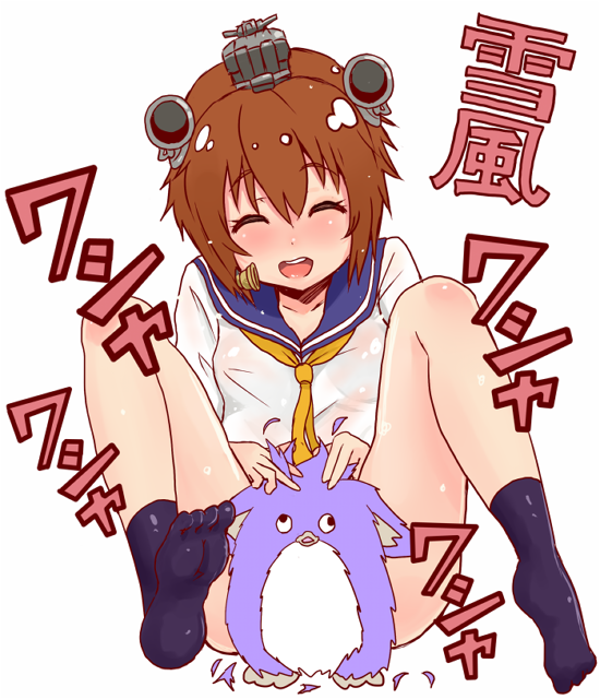 yukikaze and furby (kantai collection and 1 more) drawn by yukinojou_yakan