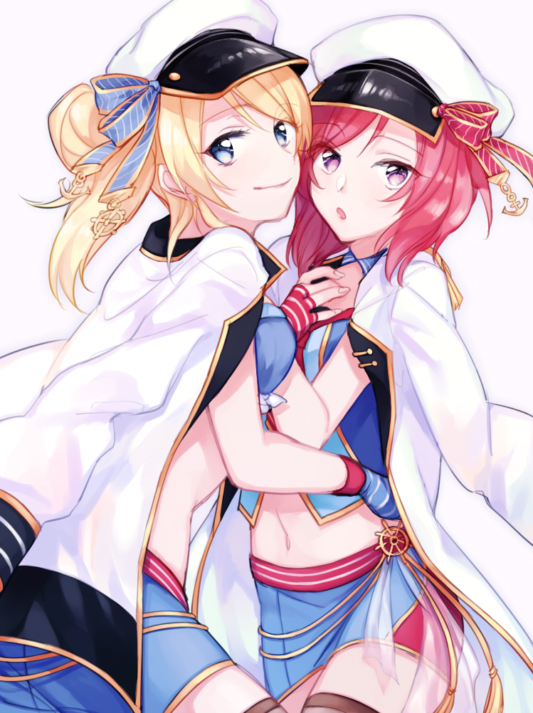 nishikino maki and ayase eli (love live! and 2 more) drawn by wowishi