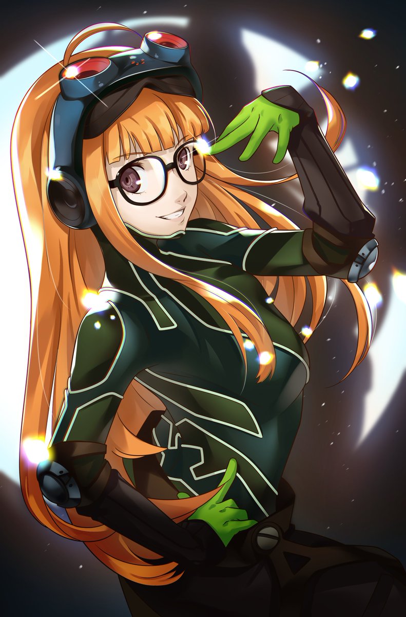sakura futaba and oracle (persona and 1 more) drawn by wanderstillart