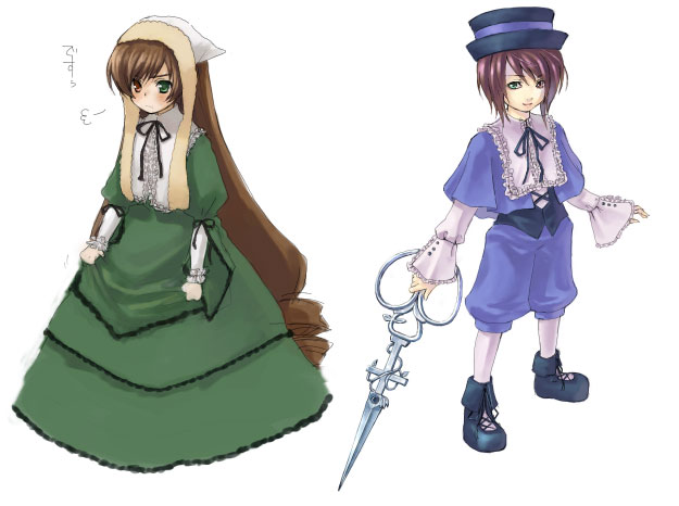 suiseiseki and souseiseki (rozen maiden) drawn by yuuryuu_nagare