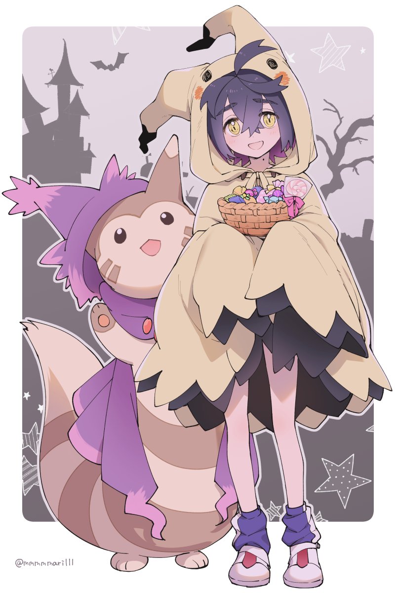 kieran, mimikyu, furret, and mismagius (pokemon and 1 more) drawn by mmmmmarilll