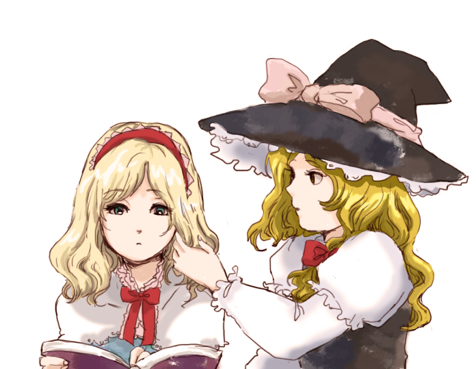 kirisame marisa and alice margatroid (touhou) drawn by engawa_(sickboy914)