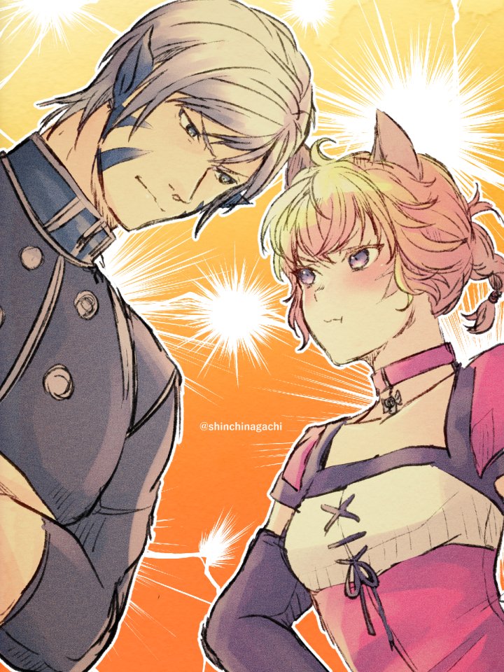 lyre and kyza (fire emblem and 1 more) drawn by nishimura_(shinchinagachi)