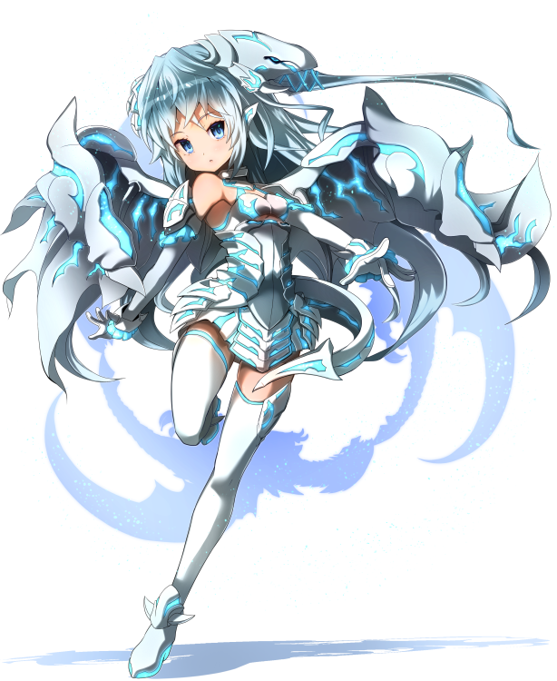 blue-eyes alternative white dragon (yu-gi-oh! and 2 more) drawn by garoudo_(kadouhan'i)