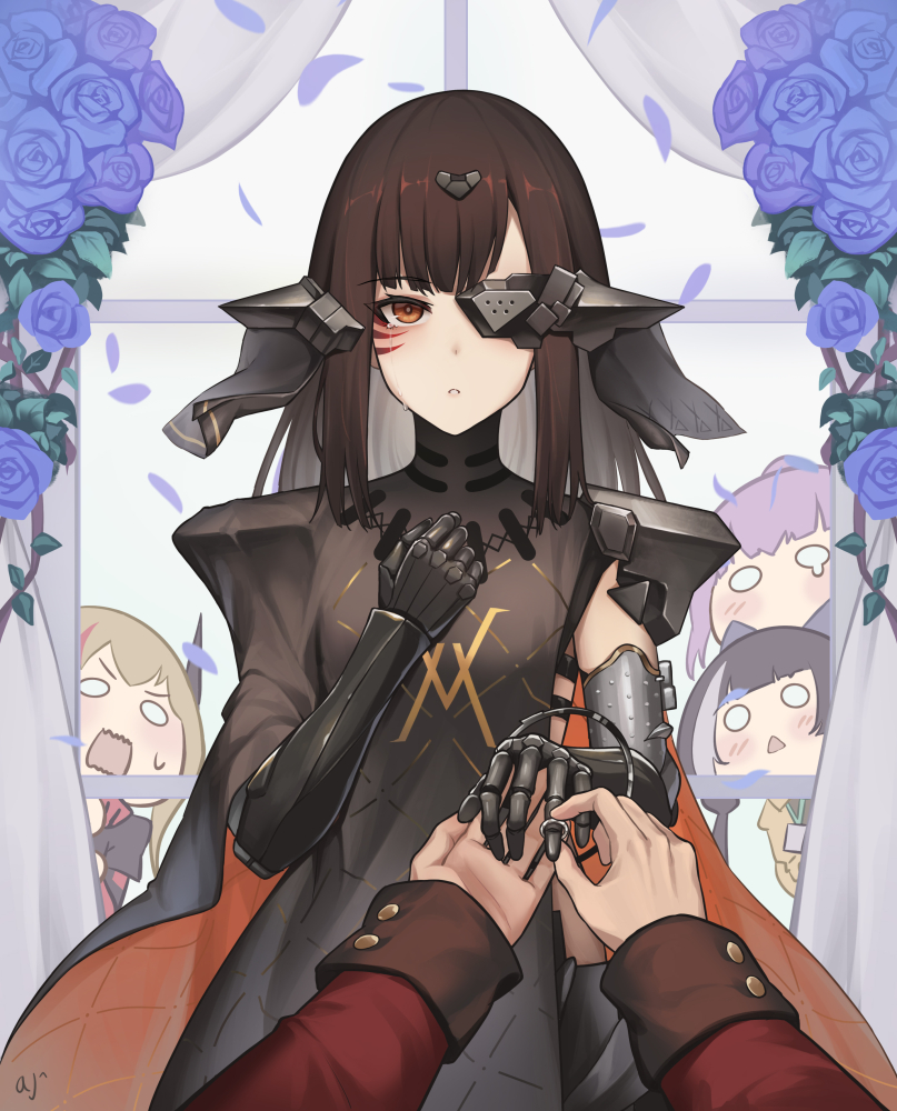 m4 sopmod ii, st ar-15, ro635, nyto, and adeline (girls' frontline) drawn by ark_john_up