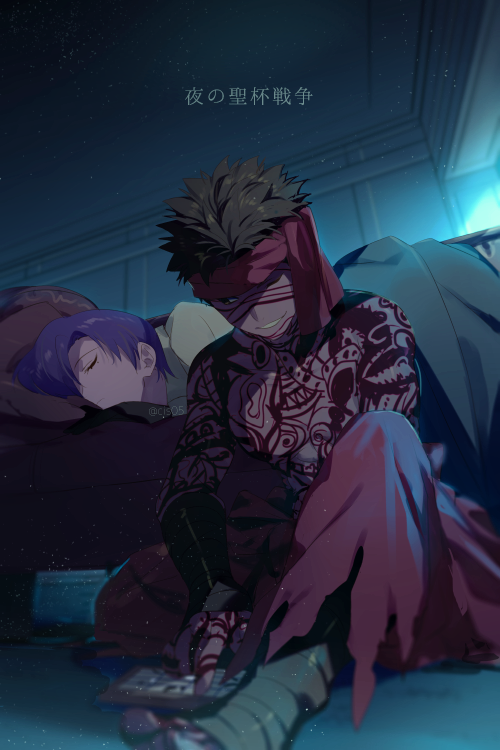 bazett fraga mcremitz and angra mainyu (fate and 1 more) drawn by echo_(circa)