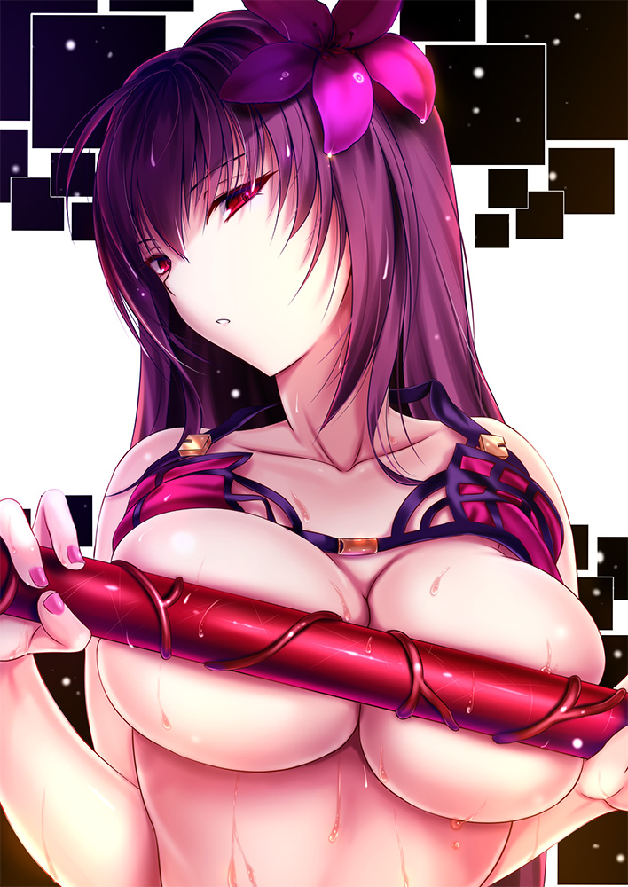 scathach (fate and 1 more) drawn by akeyama_kitsune