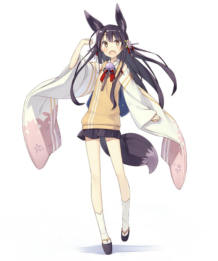 kuromitsu nene (original) drawn by poco_(asahi_age)