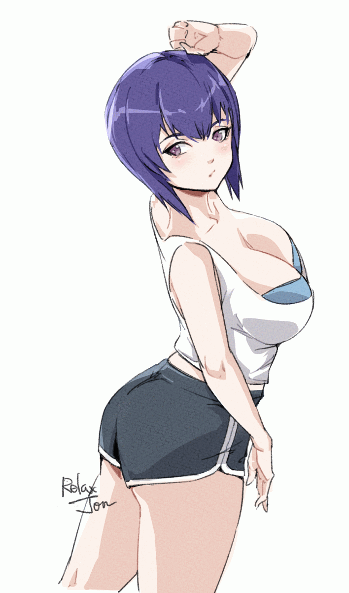 kusanagi motoko (ghost in the shell) drawn by relaxjon