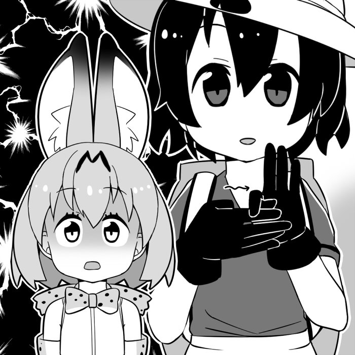 serval and kaban (kemono friends) drawn by hiruma_neru