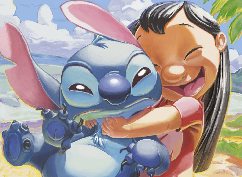 stitch and lilo pelekai (lilo & stitch) drawn by happiness1988
