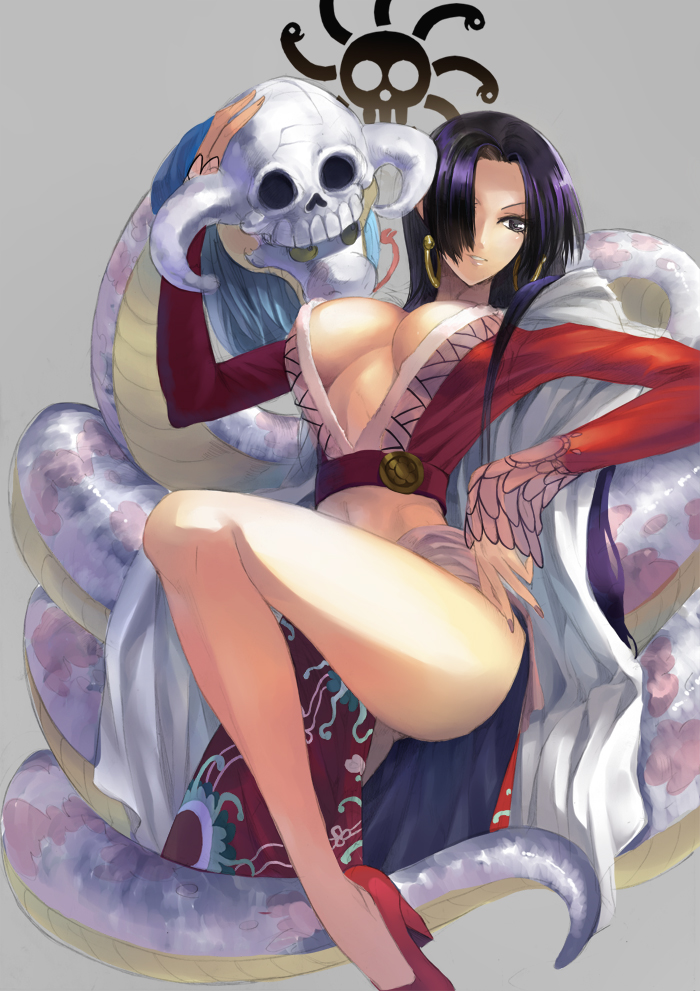 boa hancock and salome (one piece) drawn by bun-o