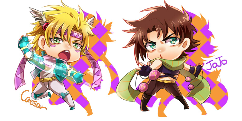 joseph joestar and caesar anthonio zeppeli (jojo no kimyou na bouken and 1 more) drawn by kamuinii
