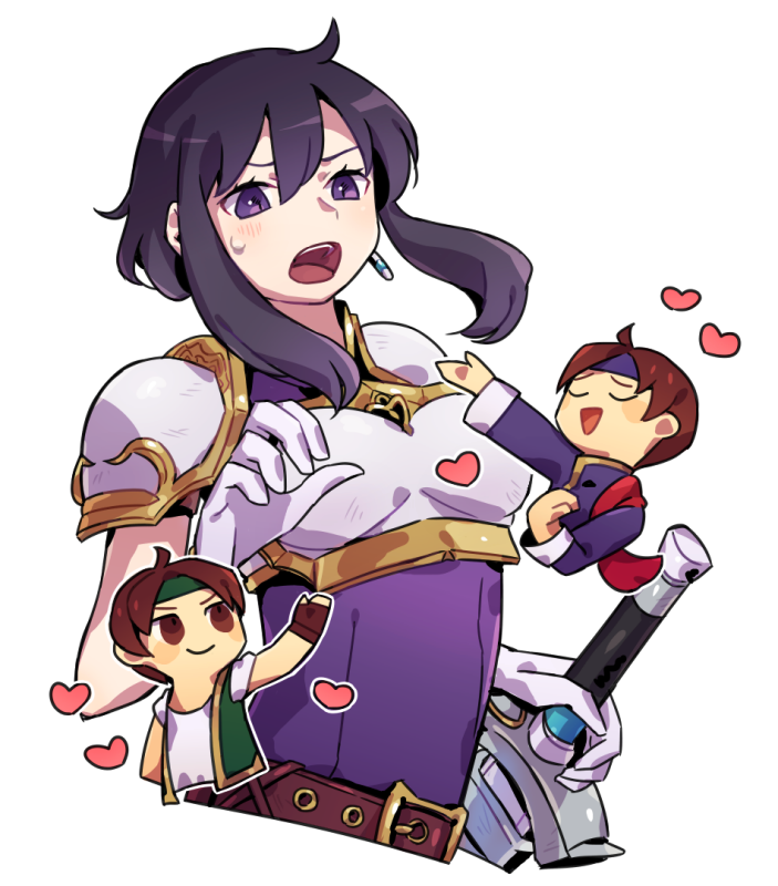 larcei, iuchar, and iucharba (fire emblem and 1 more) drawn by haconeri