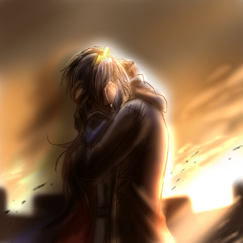 lucina and male robin (fire emblem and 1 more) drawn by miyu_(celestialeyes)