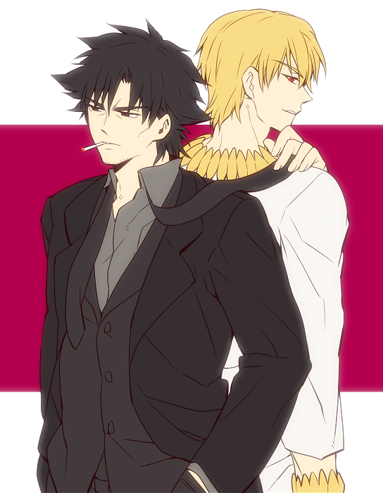 emiya kiritsugu and gilgamesh (fate and 1 more) drawn by zihad