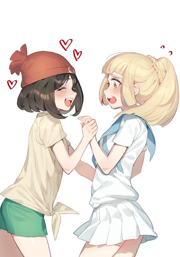 lillie and selene (pokemon and 1 more) drawn by zuizi