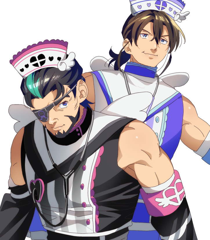 norizuki jin and omega achihiko (pretty series and 4 more) drawn by zashima
