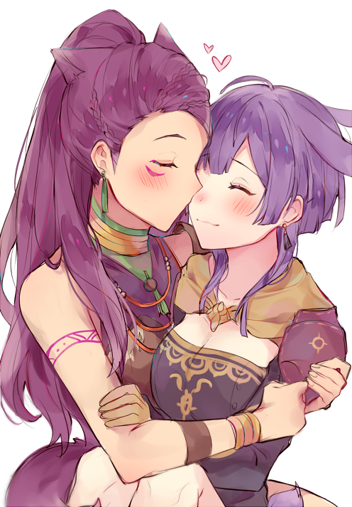 bernadetta von varley and petra macneary (fire emblem and 1 more) drawn by kvlen