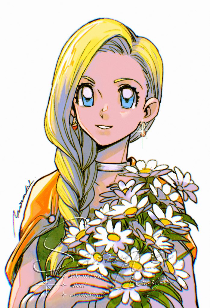 bianca (dragon quest and 1 more) drawn by mouyi