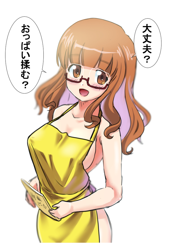 takebe saori (girls und panzer) drawn by shiina_excel