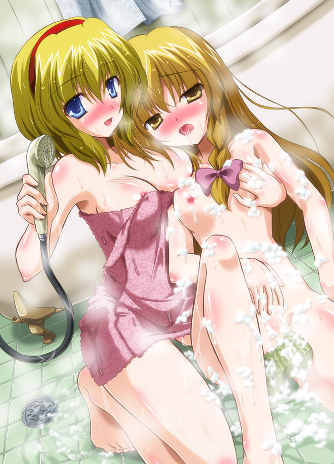 kirisame marisa and alice margatroid (touhou) drawn by yamu_(reverse_noise)