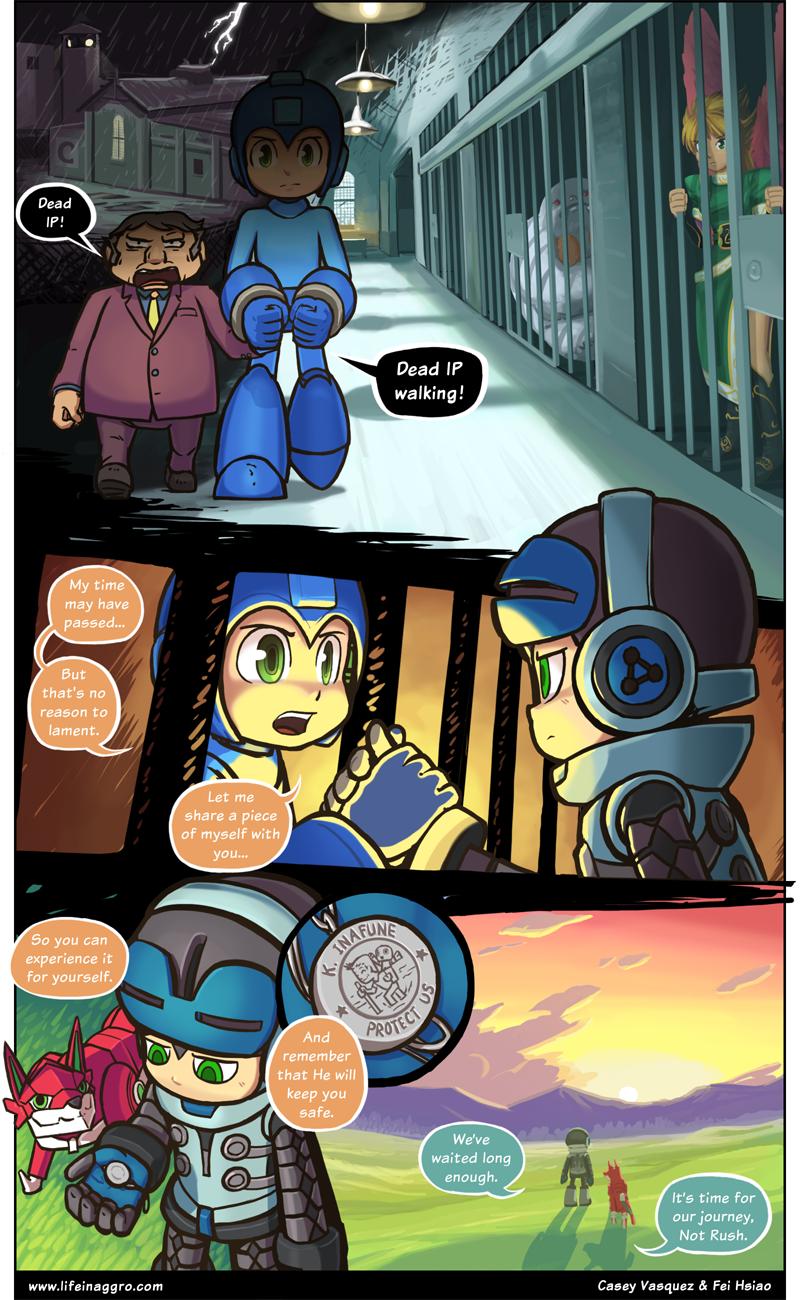 mega man, nina, sasquatch, beck, and inafune keiji (darkstalkers and 6 more) drawn by casey_vasques and fei_hsiao