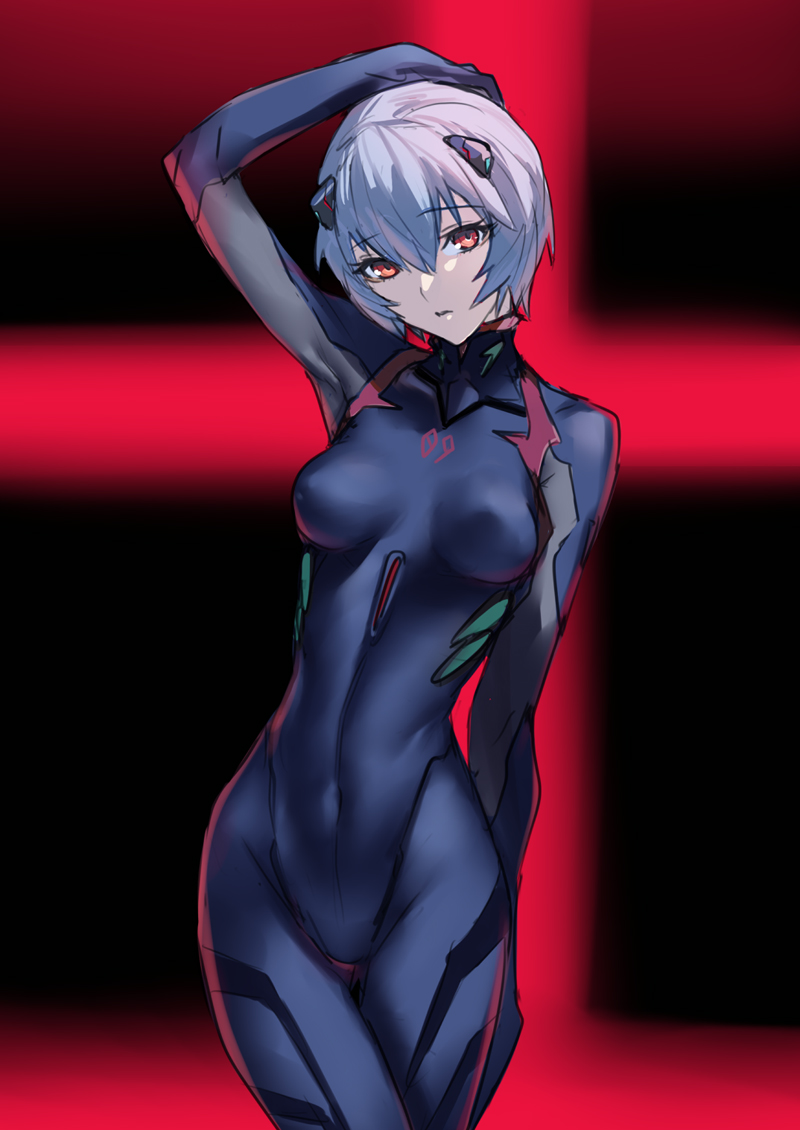 ayanami rei (neon genesis evangelion and 2 more) drawn by ban!_(bansankan)