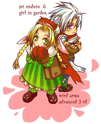 jet enduro and florina (wild arms and 1 more) drawn by typhoon_sanctuary
