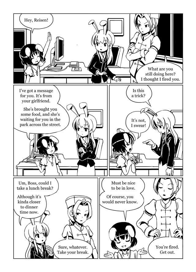reisen udongein inaba, inaba tewi, and yagokoro eirin (touhou) drawn by sixten
