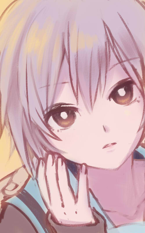 nagato yuki (suzumiya haruhi no yuuutsu) drawn by a-ka