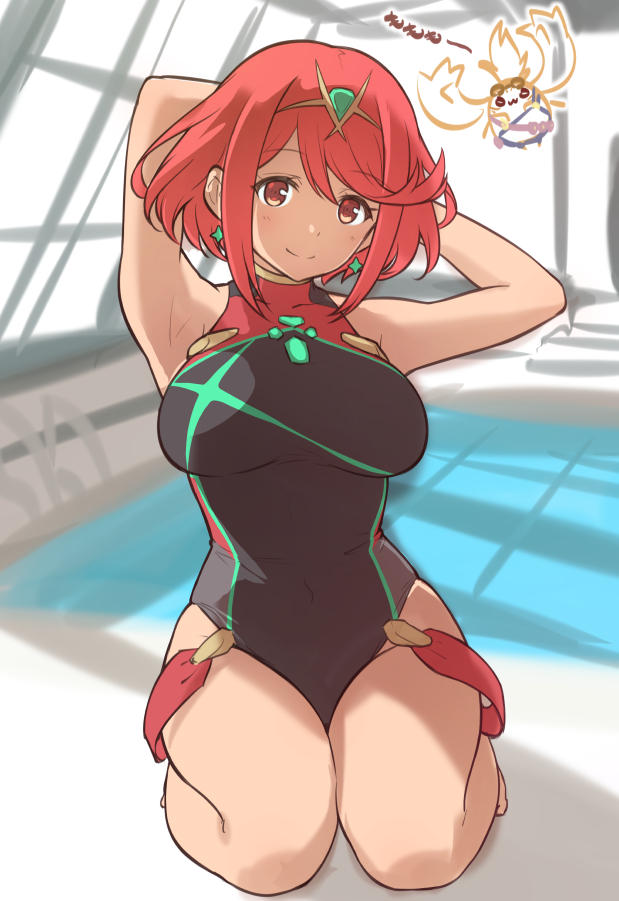 pyra (xenoblade chronicles and 1 more) drawn by kiikii_(kitsukedokoro)
