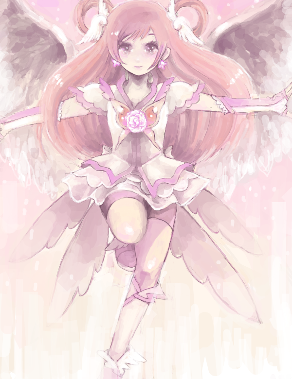 yumehara nozomi and cure dream (precure and 1 more) drawn by momochi