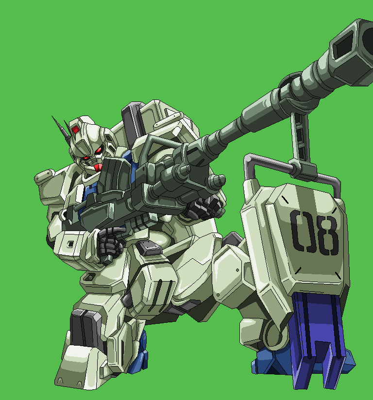 gundam ez8 (gundam and 2 more) drawn by takayapeint