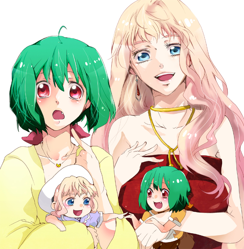 sheryl nome and ranka lee (macross and 1 more) drawn by gen_(enji)
