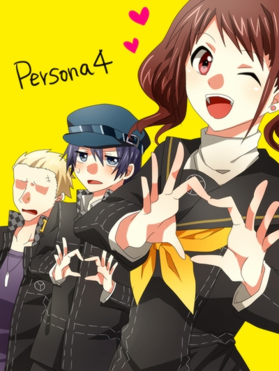 shirogane naoto, kujikawa rise, and tatsumi kanji (persona and 1 more) drawn by erigamine